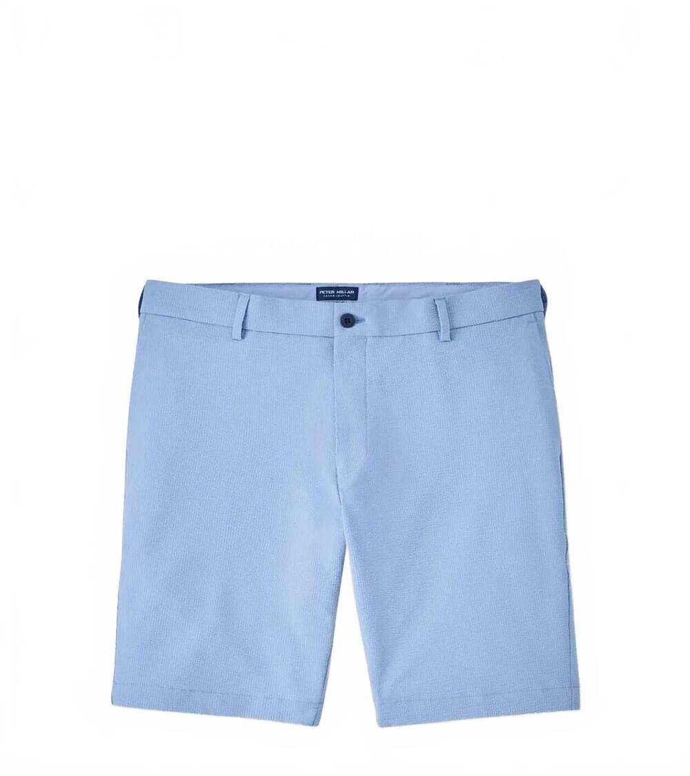 NEW PETER MILLAR men's matlock seersucker performance short in storm